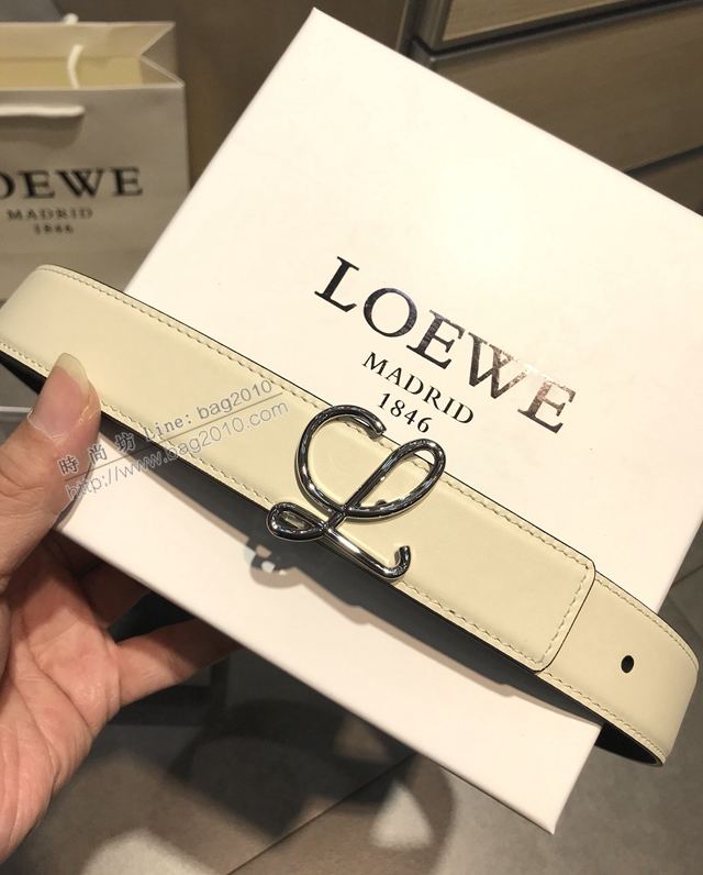 LOEWE皮帶 原單進口雙面頭層牛皮 羅意威女士皮帶  xfp2157